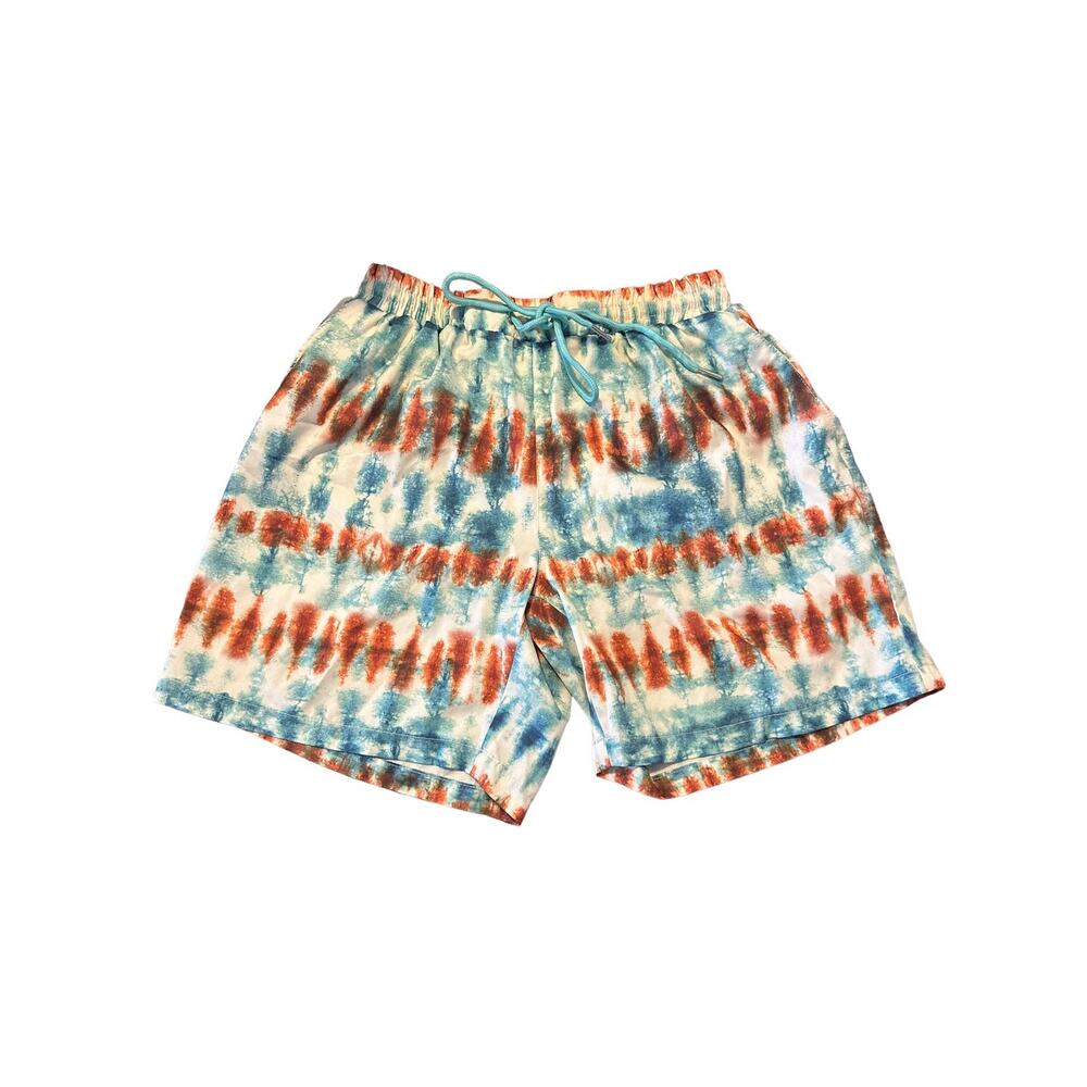 cove kids Print Swim Trunks Boys Blue & cream Ombre Shorts size medium - Picture 3 of 10